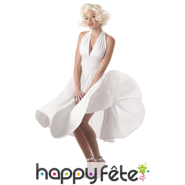 Longue robe blanche Marilyn monroe