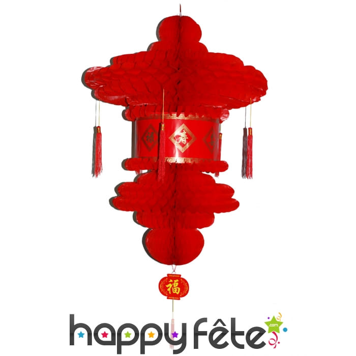 Lanterne rouge chinoise à suspendre de 80cm