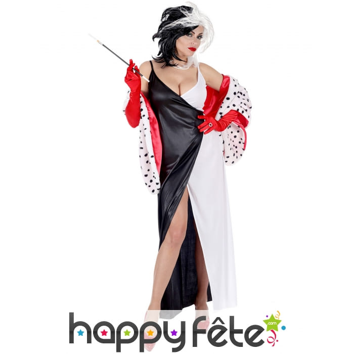 Longue robe de femme cruelle pour adulte