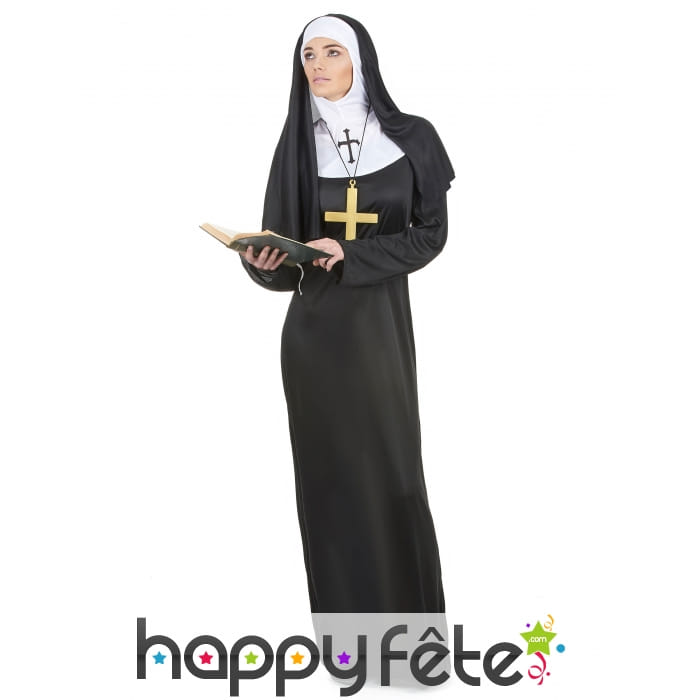 Longue robe de nonne pour femme