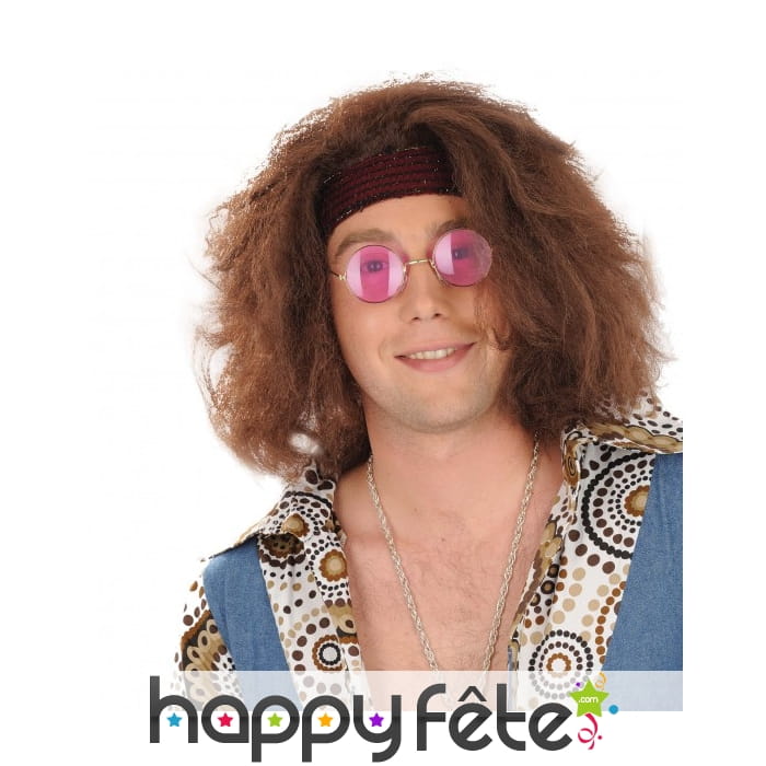 Lunettes rondes fuchsia