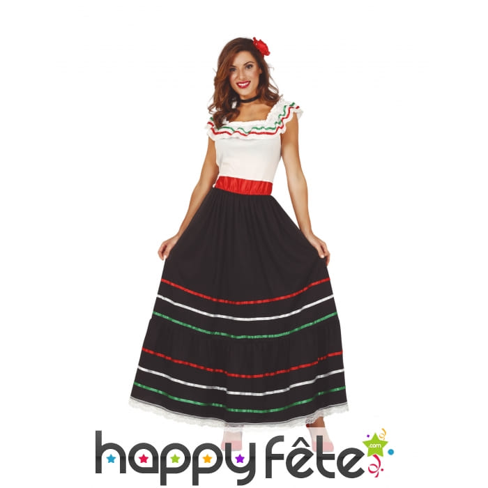 Longue robe mexicaine pour femme