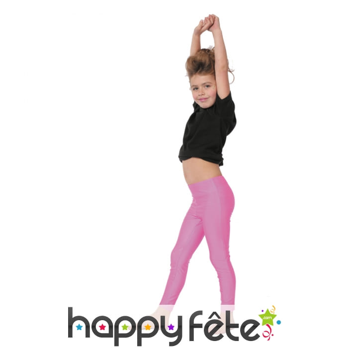Legging rose néon pour enfant.