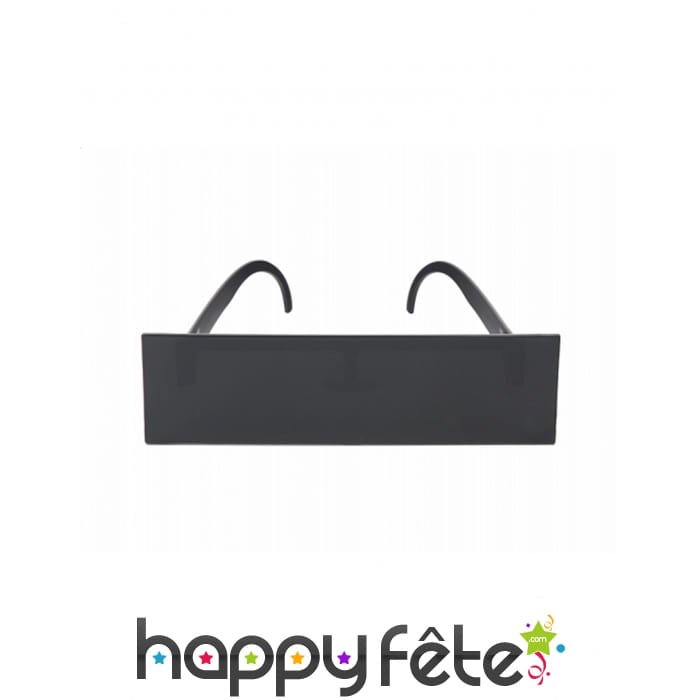 Lunettes rectancle noir uni