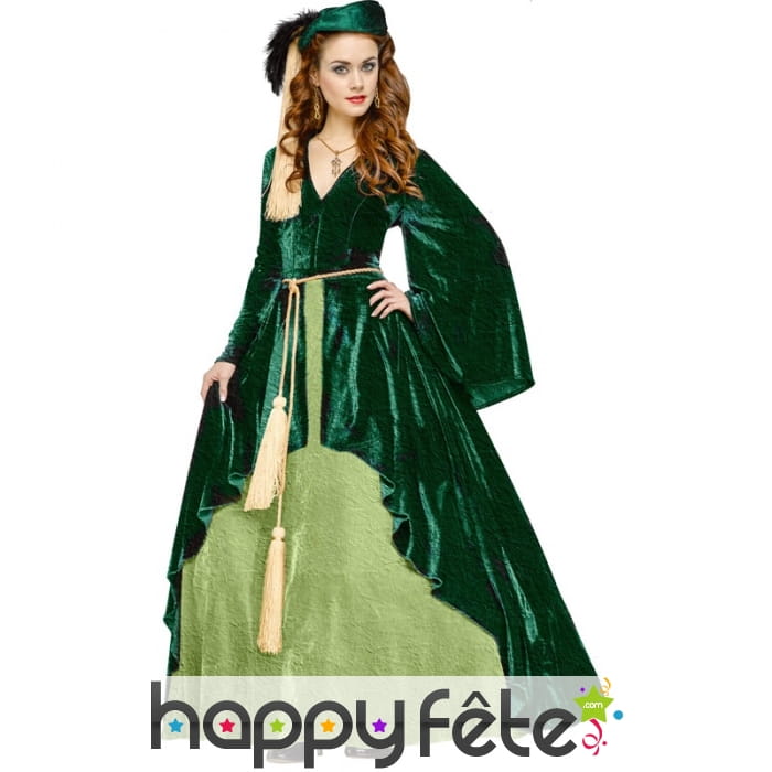 Large robe verte de Scarlett O'Hara