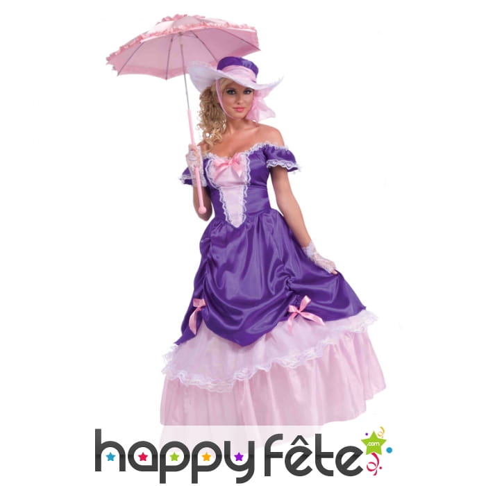 Large robe violette 1900