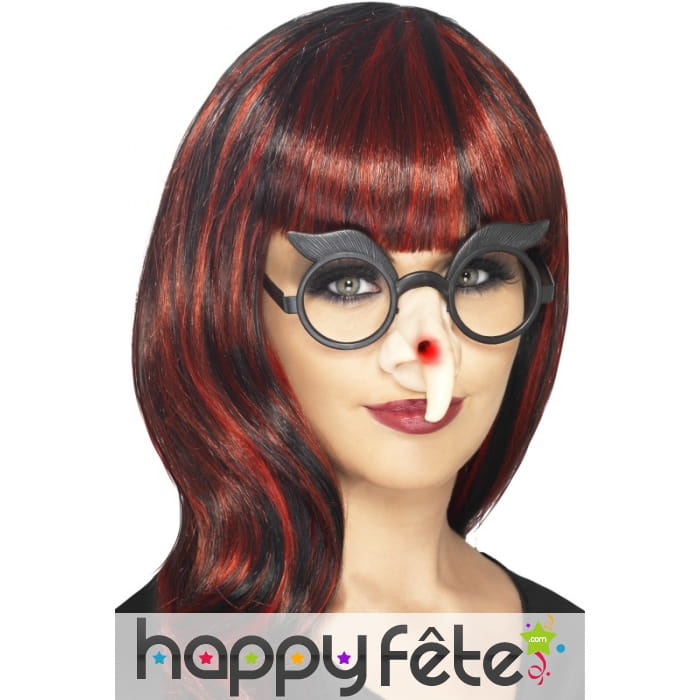 Lunettes sorcière avec nez