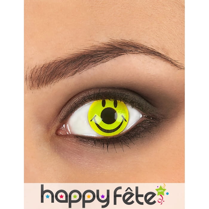 Lentilles smiley jaune