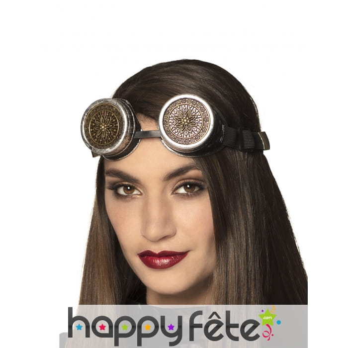 Lunettes Steampunk sur bandeau pour adulte