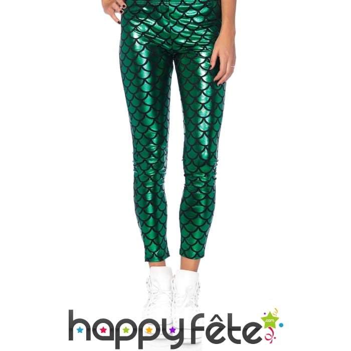 Legging sirène vert pour adulte