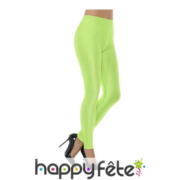 Legging spandex vert fluo disco