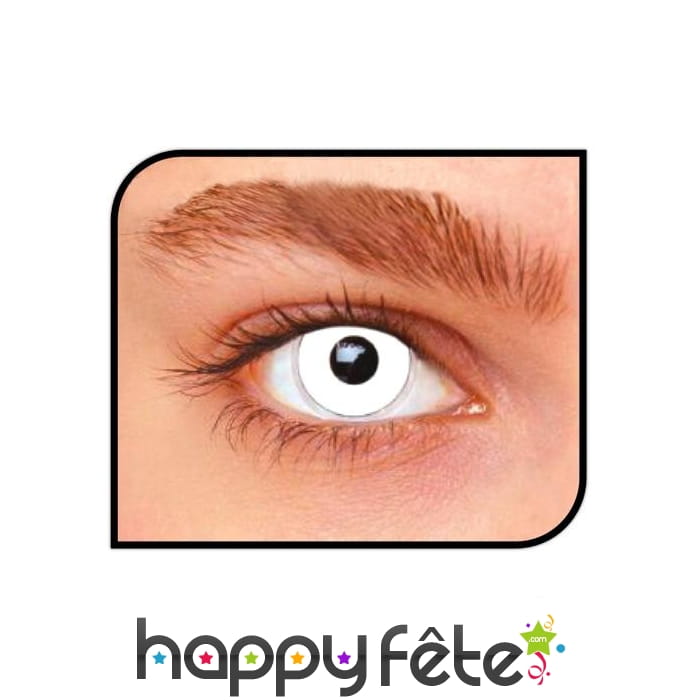 Lentilles totalement blanches