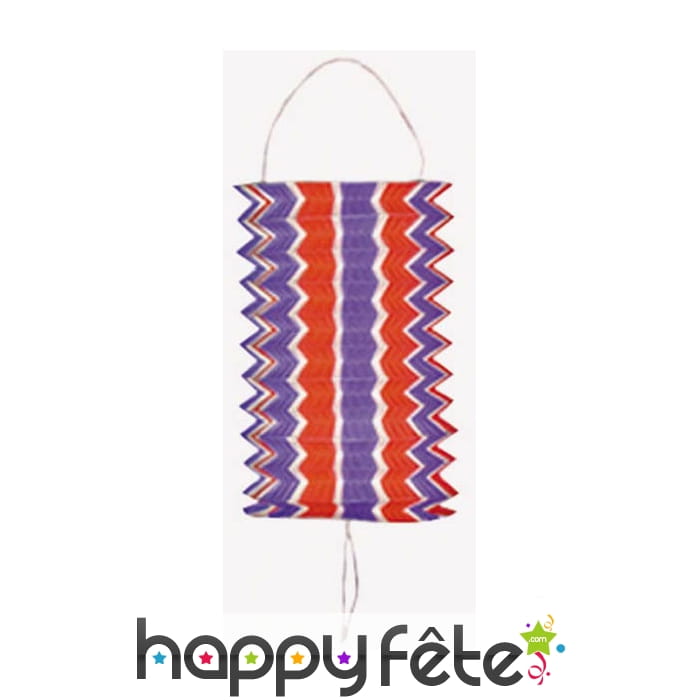 Lampion tricolore cylindrique