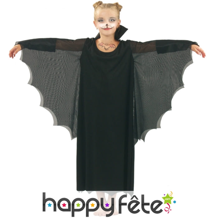 Large tenue de chauve souris pour enfant