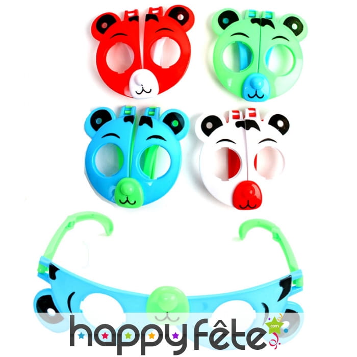 Lunettes tête de panda pour enfant, 8cm