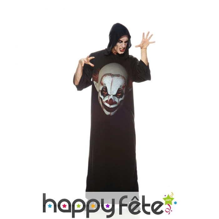 Longue tunique motif clown horrible