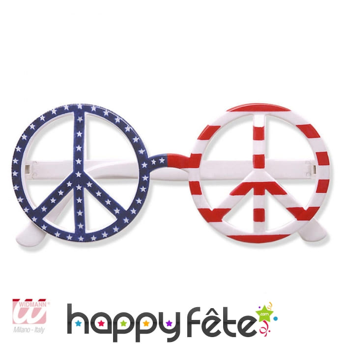 Lunettes usa peace and love