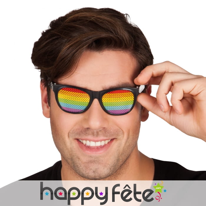 Lunettes verres arc en ciel