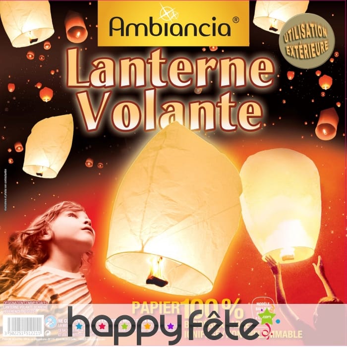 Lanterne volante blanche