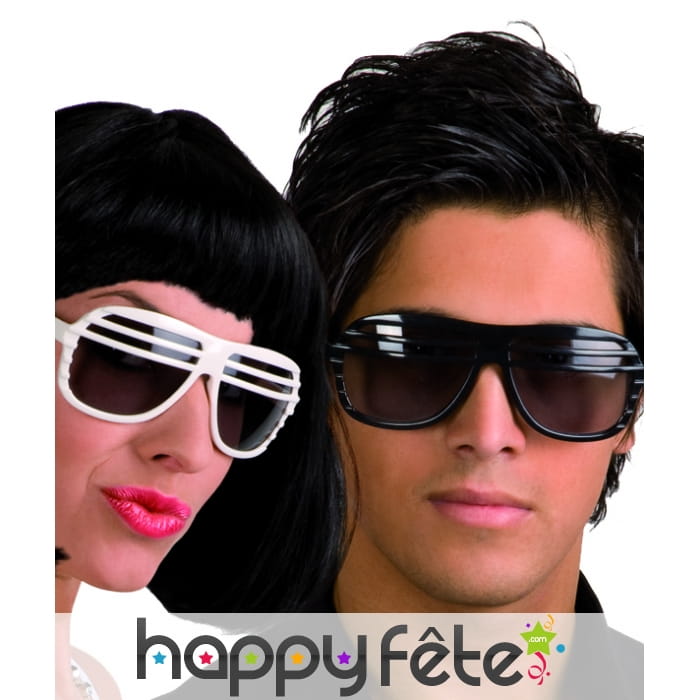 Lunettes vegas blanche et noire. uv400