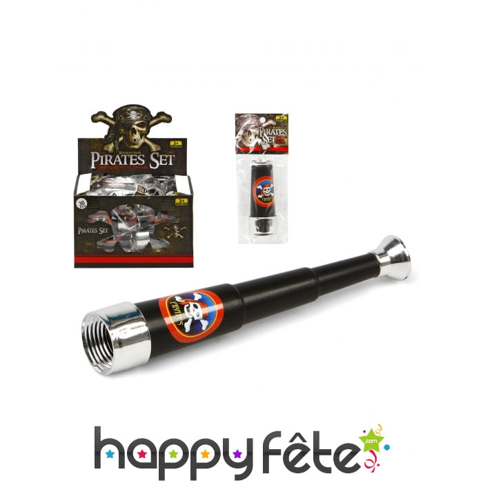 Longue-vue de pirate en plastique 21cm