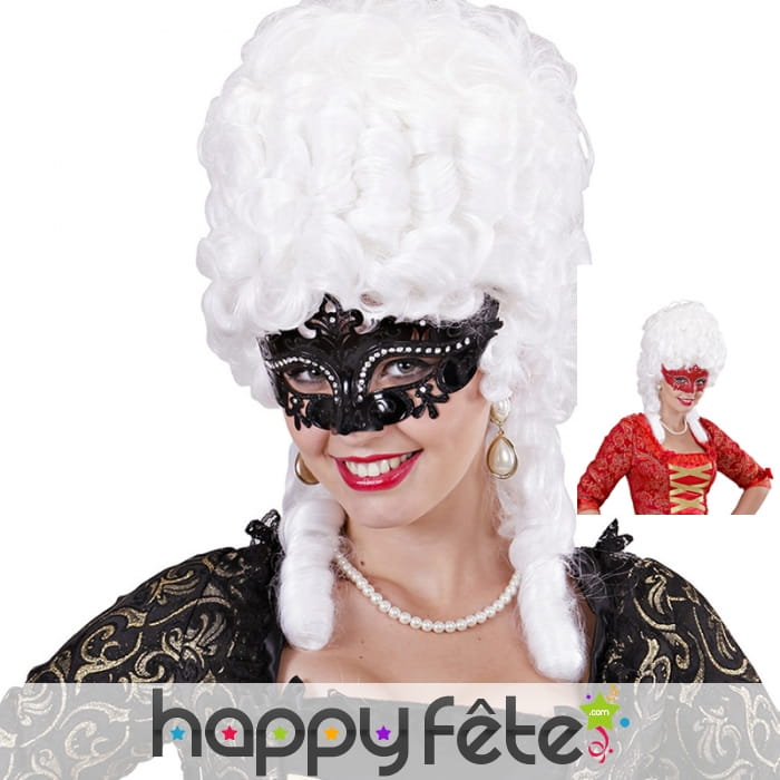 Loup vénitien en strass et paillettes