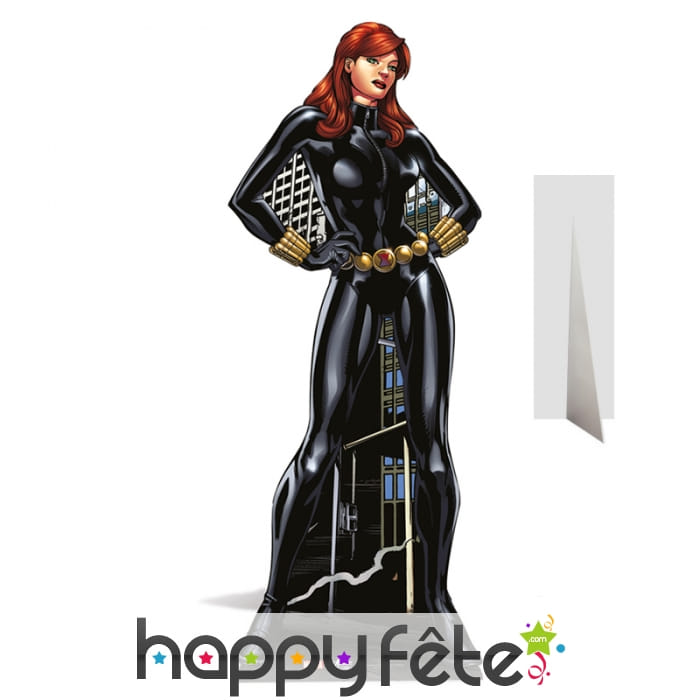 La veuve noire en carton et taille réelle