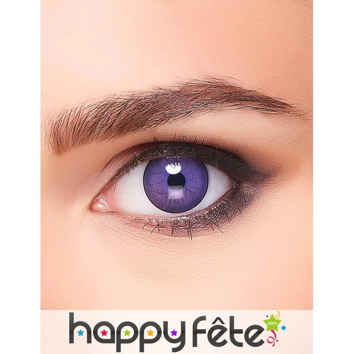 Lentilles yeux violets de monstre