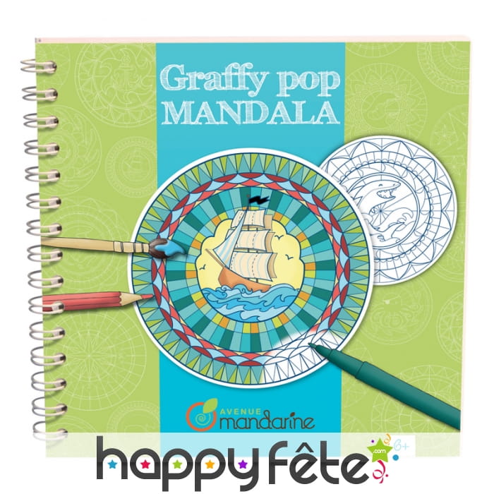 Mandala à colorier, modèles masculins