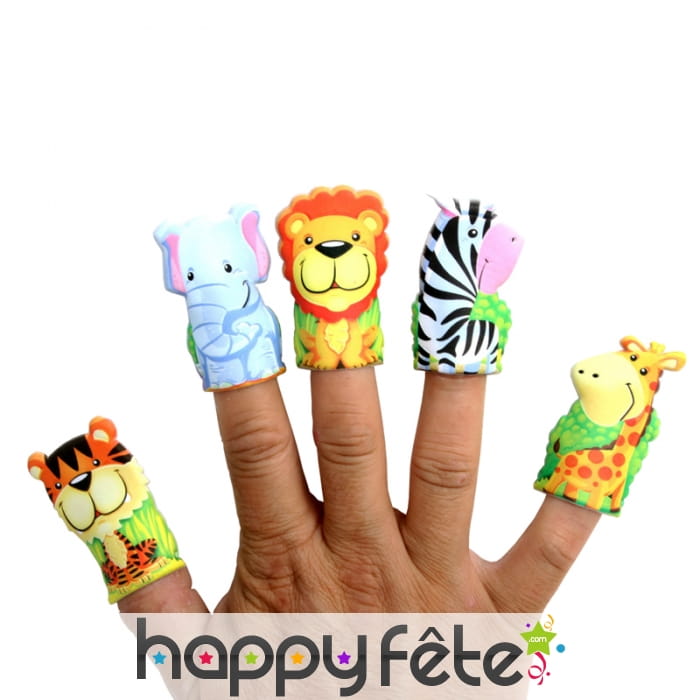 Marionnette animal du zoo pour doigt