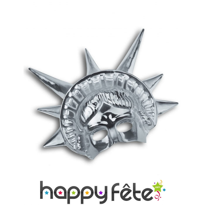 Masque argenté de la statue de la Liberté, adulte