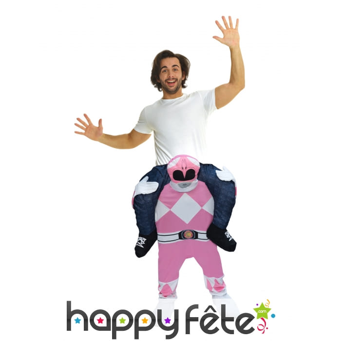 Morphsuit à dos de Power Rangers rose