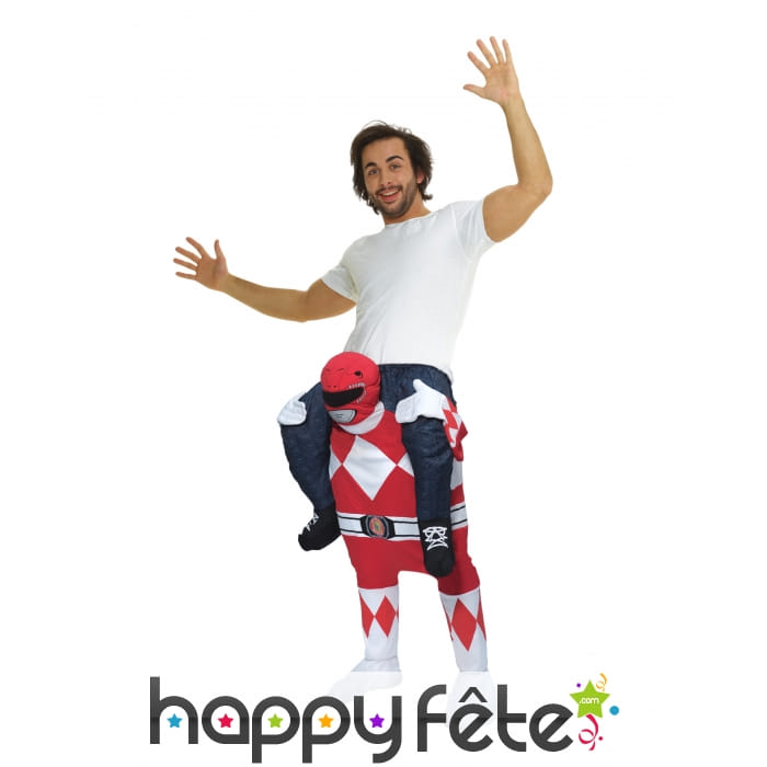 Morphsuit à dos de Power Rangers rouge