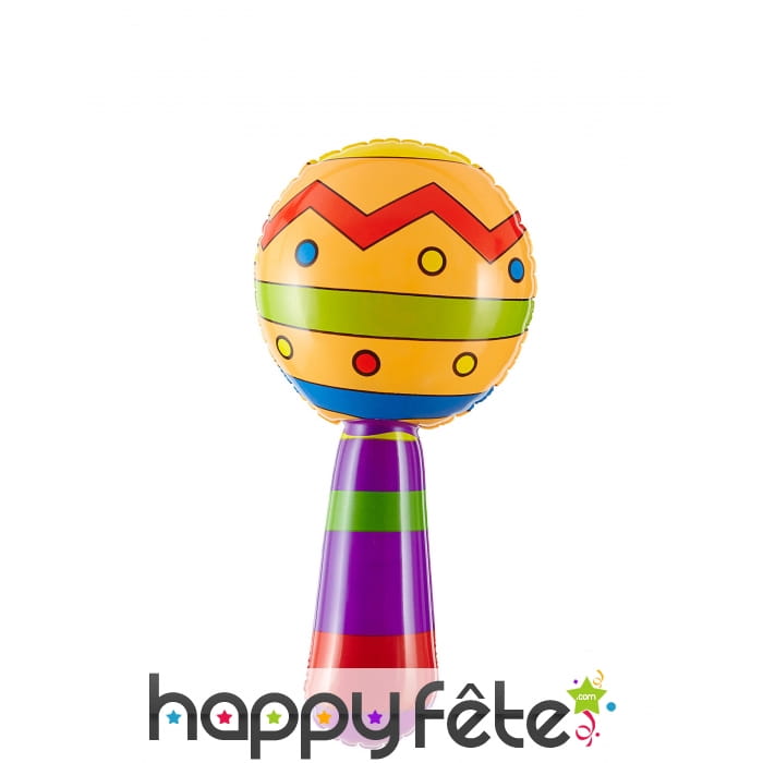 Maracas à gonfler de 20cm