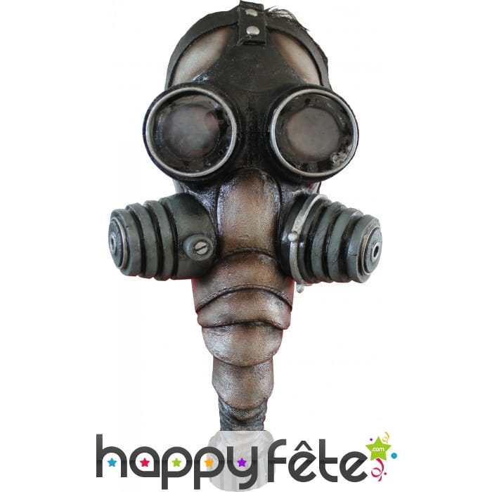 Masque à gaz en latex, intégral