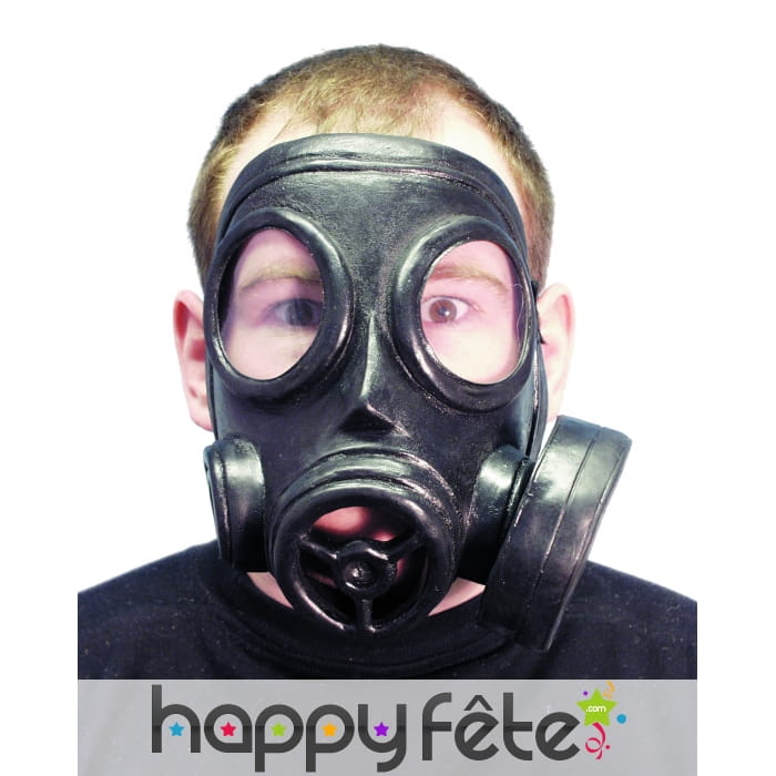 Masque a gaz en plastique