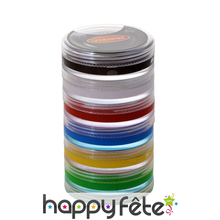 Maquillages aquacolor pour visage, 6 couleurs