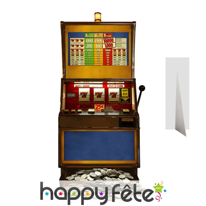 Machine à sous en carton plat