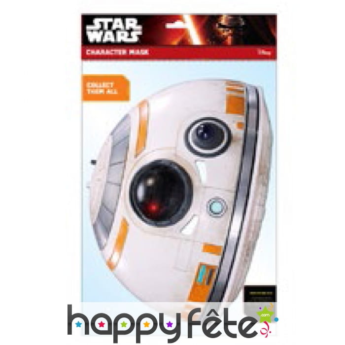 Masque bb-8 star wars en carton plat