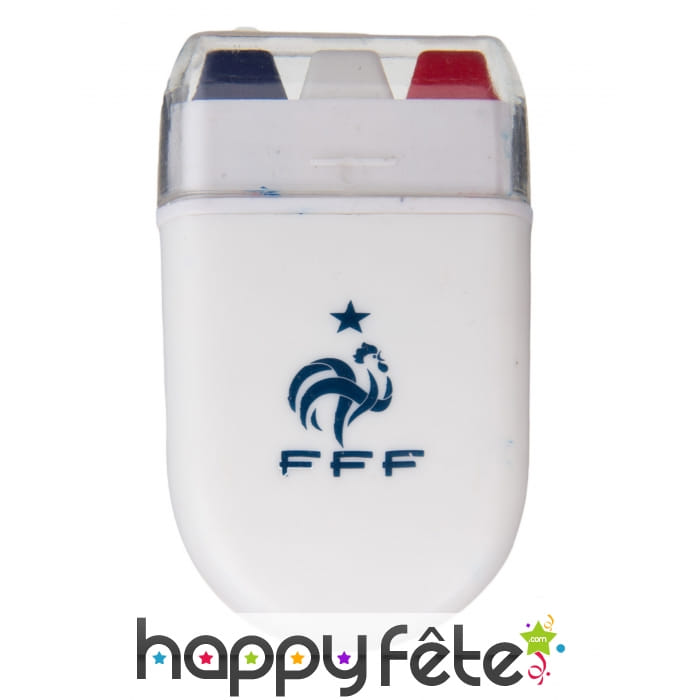Maquillage bleu blanc rouge FFF