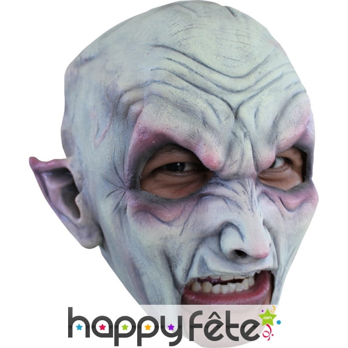 Masque bouche ouverte de vampire blanc