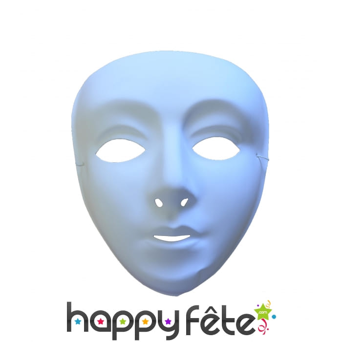 Masque blanc pour femme à decorer