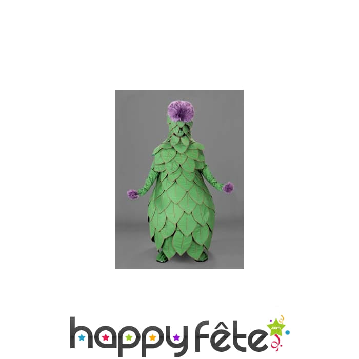 Mascotte chardon/artichaut vert