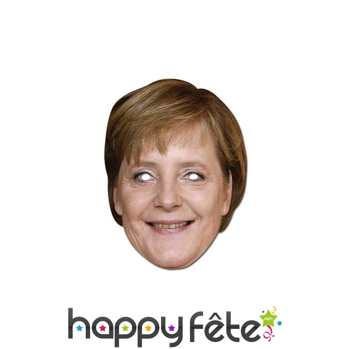 Masque carton Angela Merkel