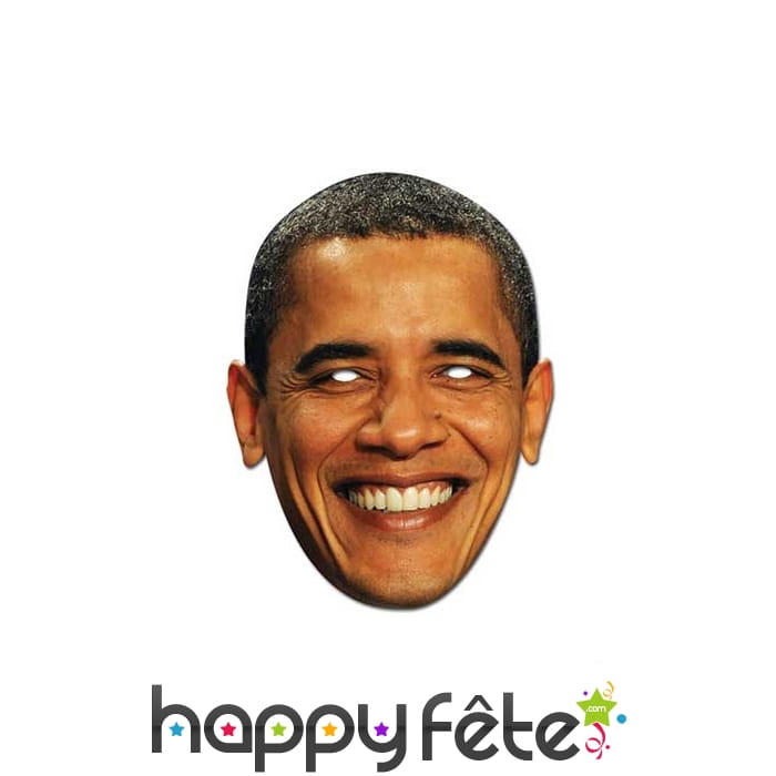 Masque carton Barack Obama