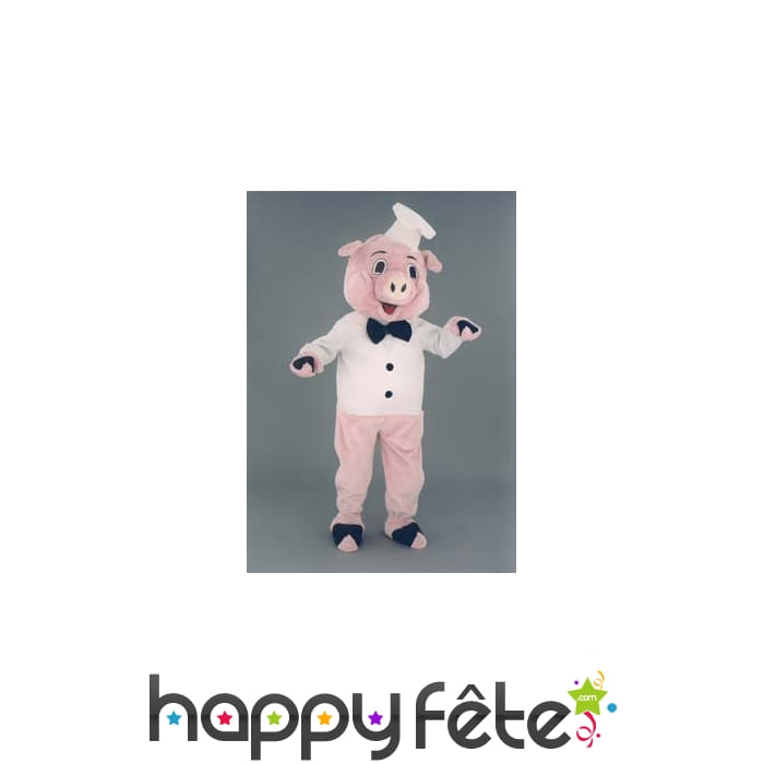 Mascotte cochon cuistot