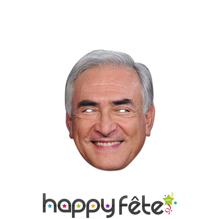 Masque carton Dominique Strauss Kahn