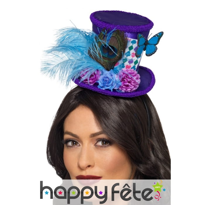 Mini chapeau du chapelier fou pour femme