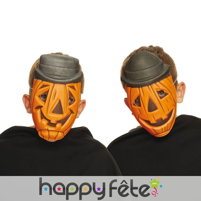 Masque citrouille en mousse pour enfant