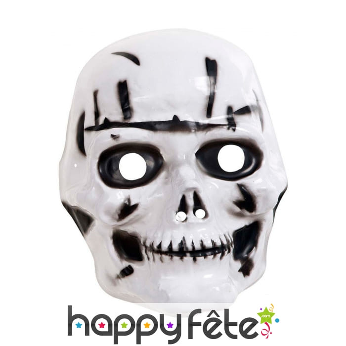 Masque crâne en plastique pour enfant